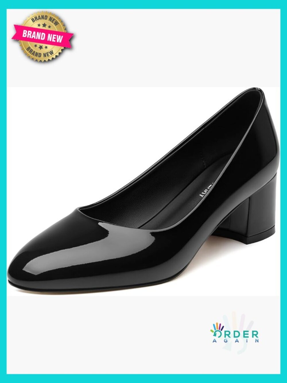 Chunky Block Heel Pumps Low Heel Comfortable Dress Shoes for Work Wedding 2 Inch